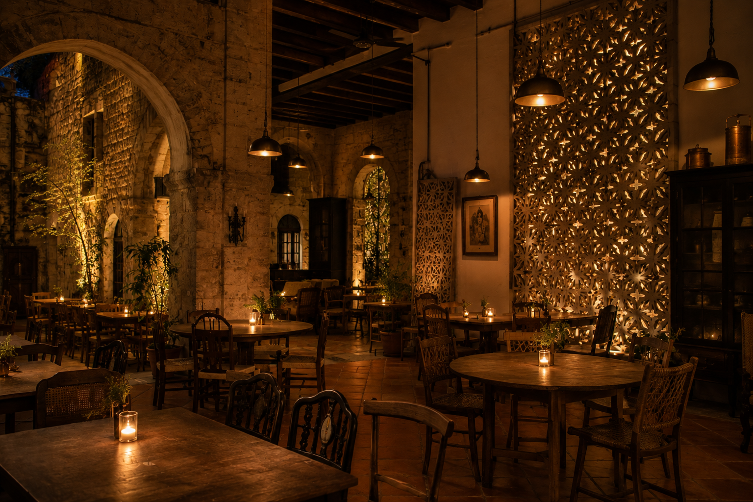 The Main Room by night