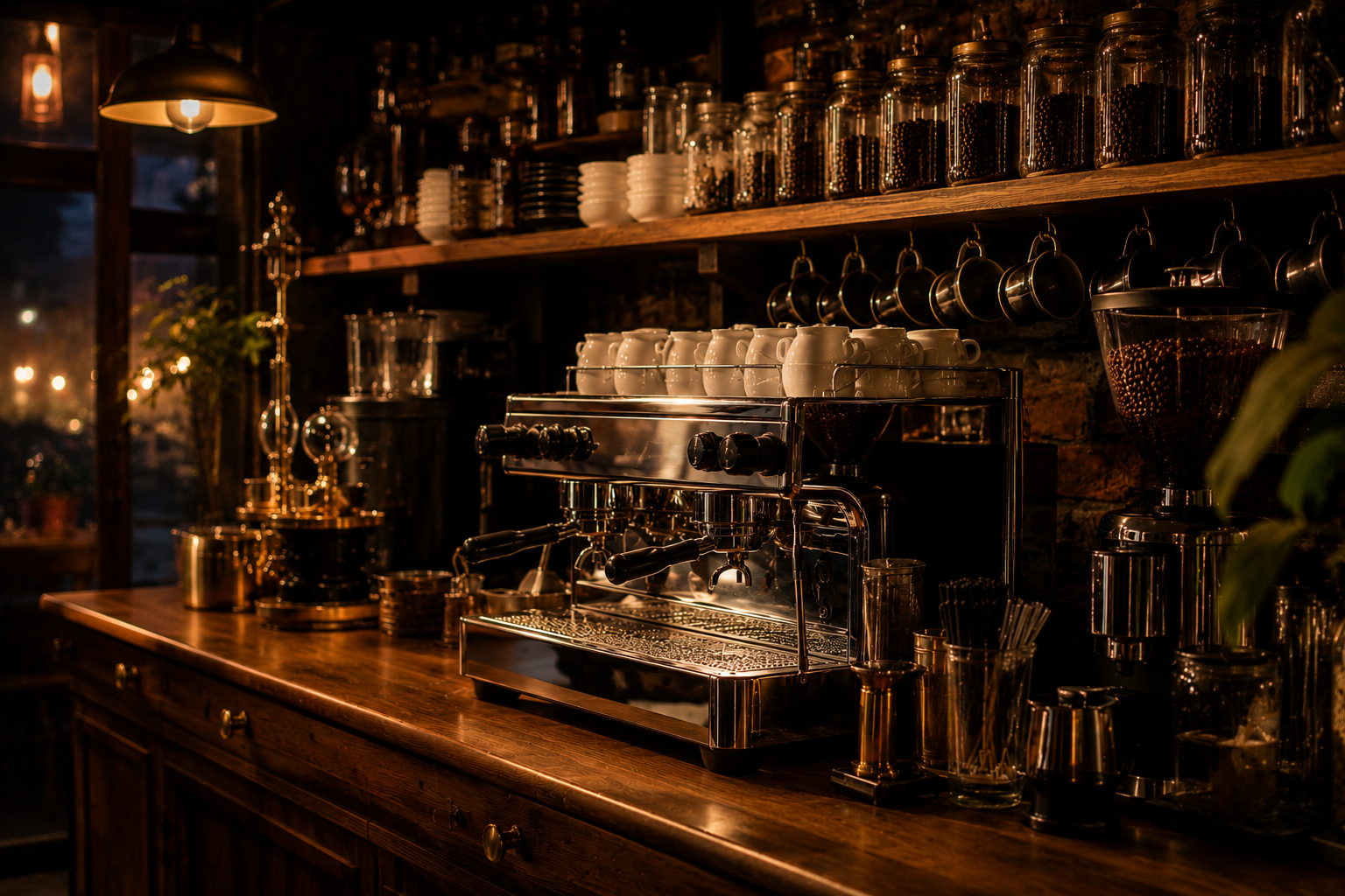The Coffee Bar by night